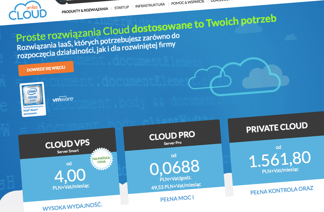 Database as a Service dostępne w ofercie Aruba Cloud