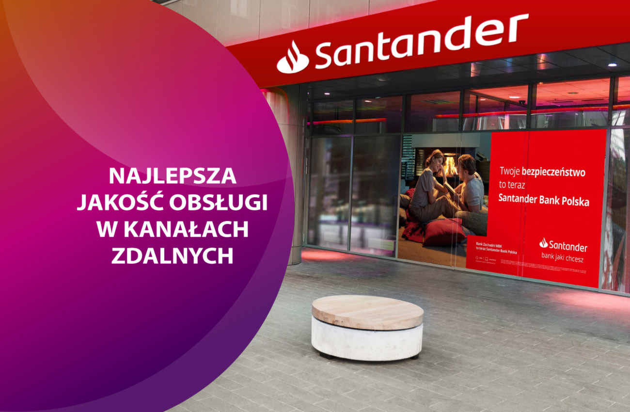 Santander Bank Polska i mBank liderami jakości obsługi klienta w kanale zdalnym