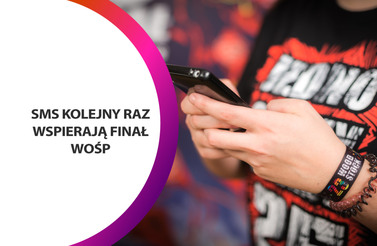 SMS-y po raz kolejny wspierają organizacyjnie i finansowo WOŚP