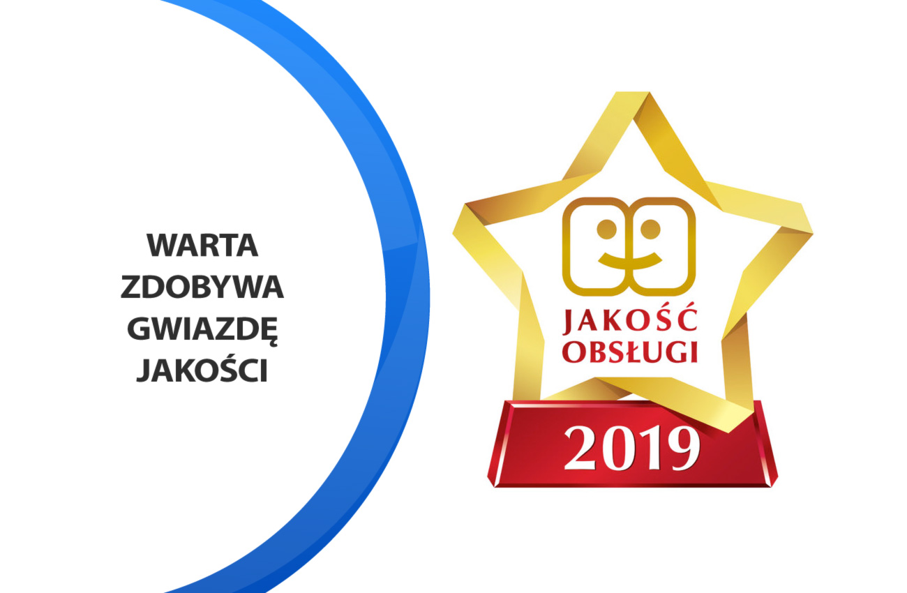 Warta kolejny raz z "Gwiazdą Jakości Obsługi"