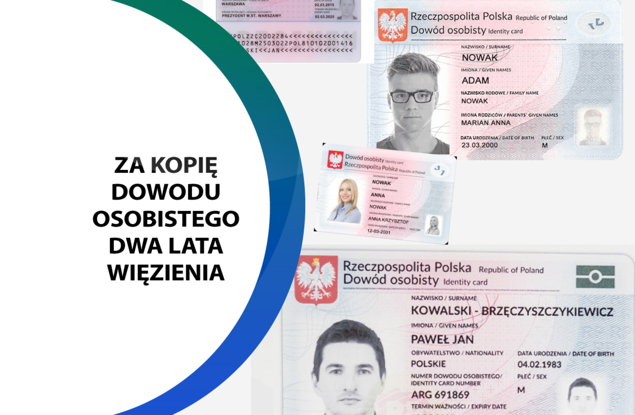 Dwa lata więzienia za xero dowodu osobistego