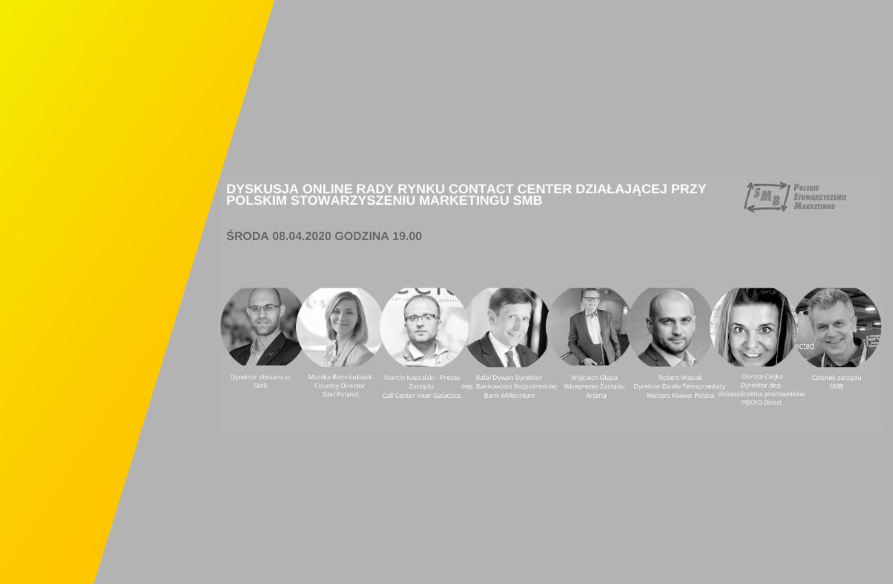 SMB organizuje dyskusję panelową on-line o przyszłości rynku contact center