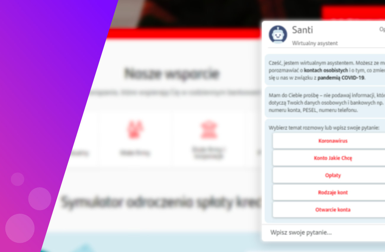 Santander Bank Polska z czatbotem