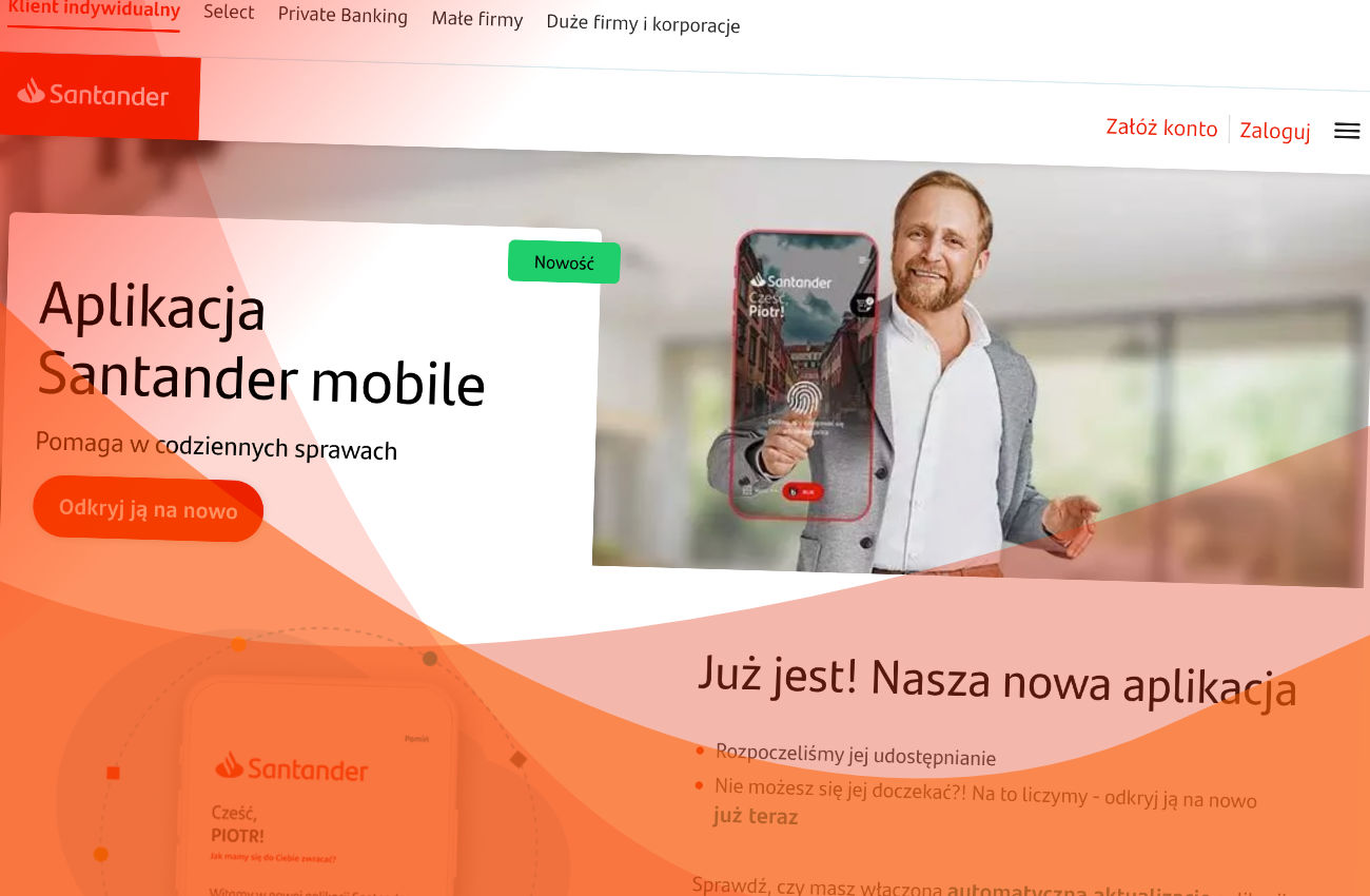 Santander.pl - ambicja zdefiniowania przyszłości bankowości online?