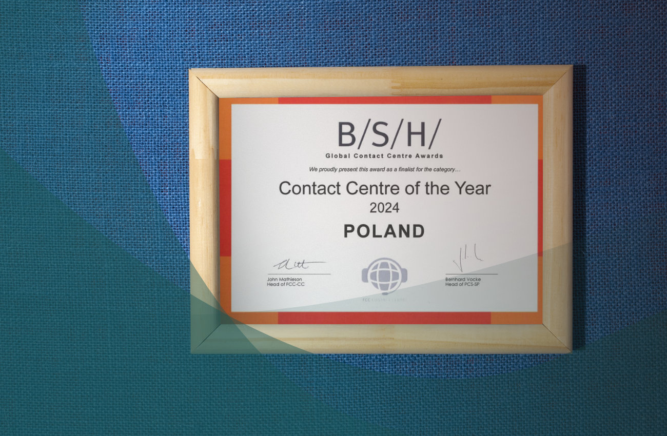 Centrum Kontaktu BSH w gronie najlepszych contact center na świecie