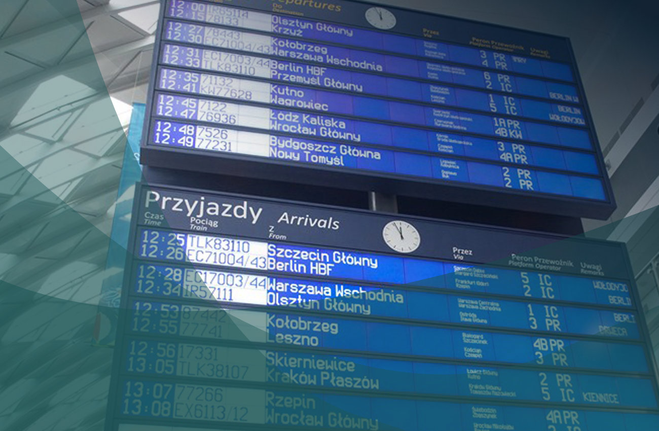 Sprint S.A. dostarczył system informacji pasażerskiej dla PKP PLK